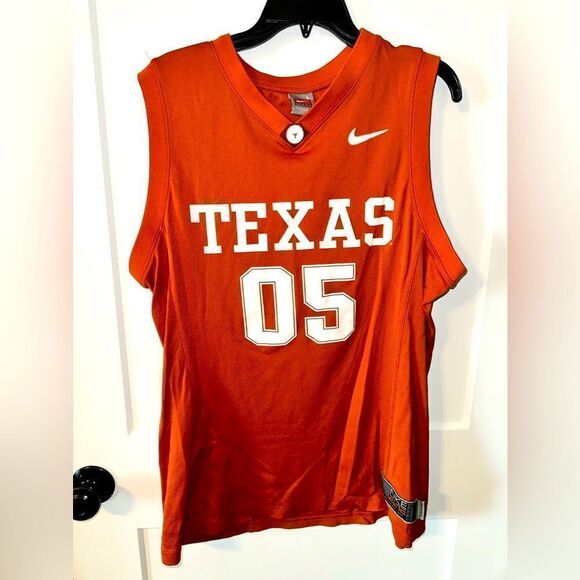 TEXAS LONGHORNS SIZE LARGE SLEEVELESS JERSEY - Picture 1 of 2